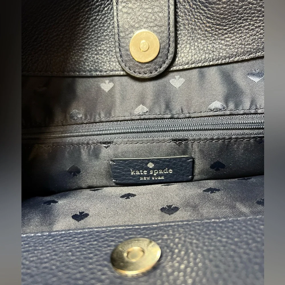 kate spade Black Pebbled Leather Hobo Satchel
